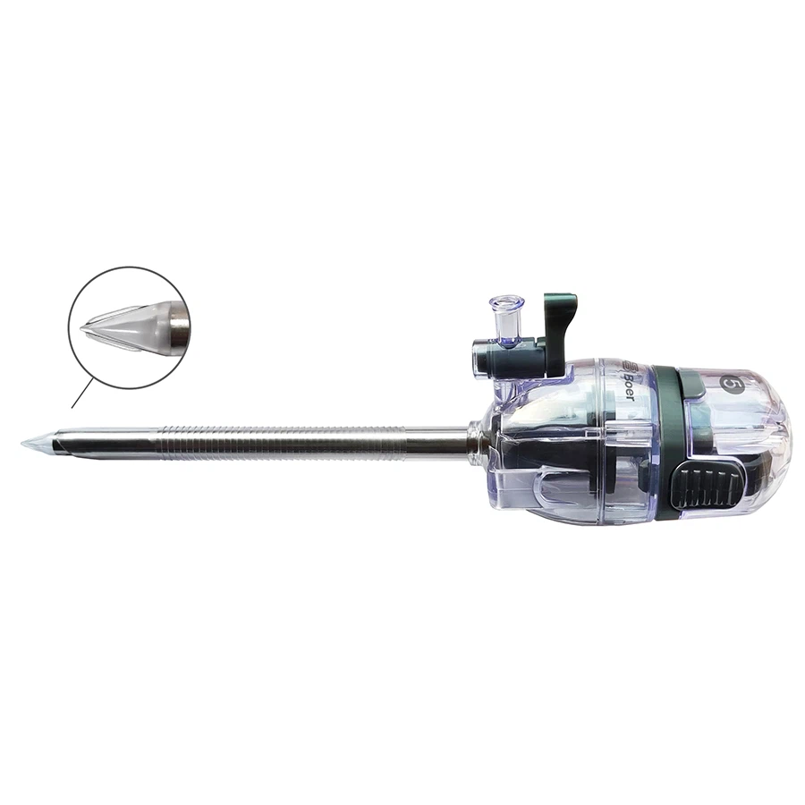 Optical trocar and cannula 5mm-2- Optical trocar and cannula 5mm-2-